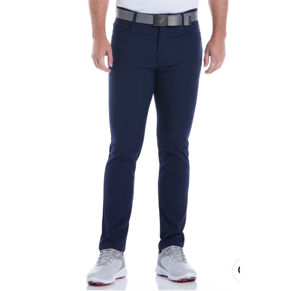 Callaway Sorona Stretch 5-Pocket Golf Pants Men's 32x30 Navy Performance